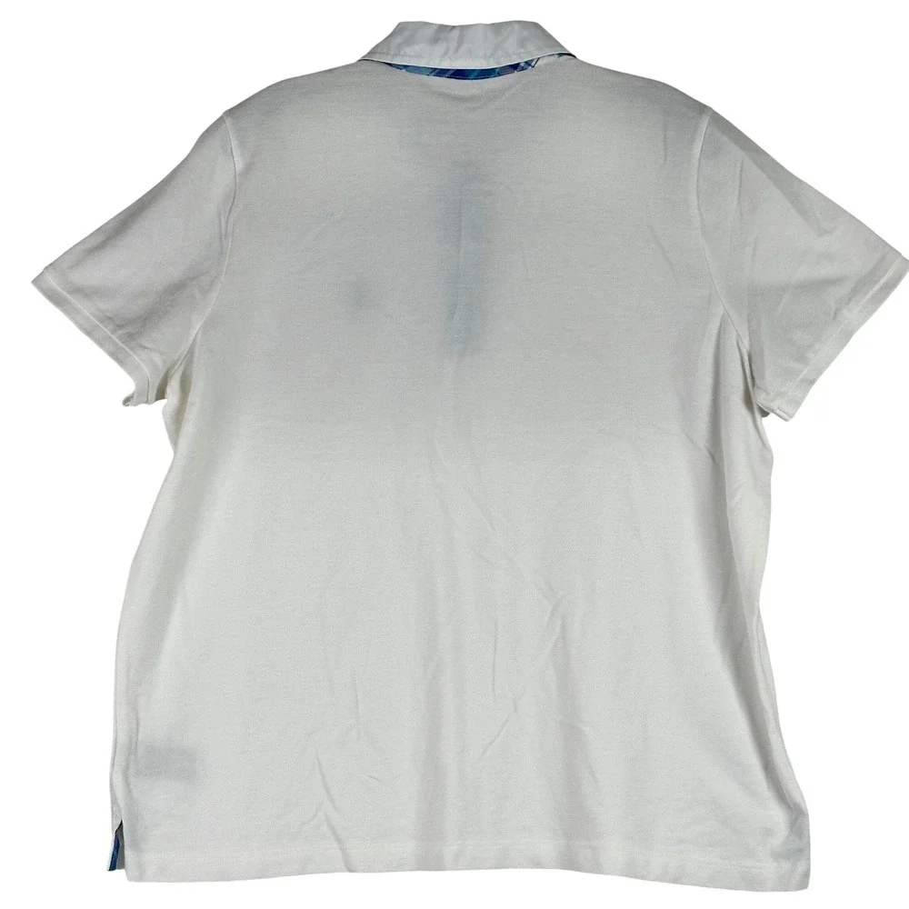 Ralph‎ Lauren Lauren Active Polo Shirt Women 1X White Preppy Sporty
